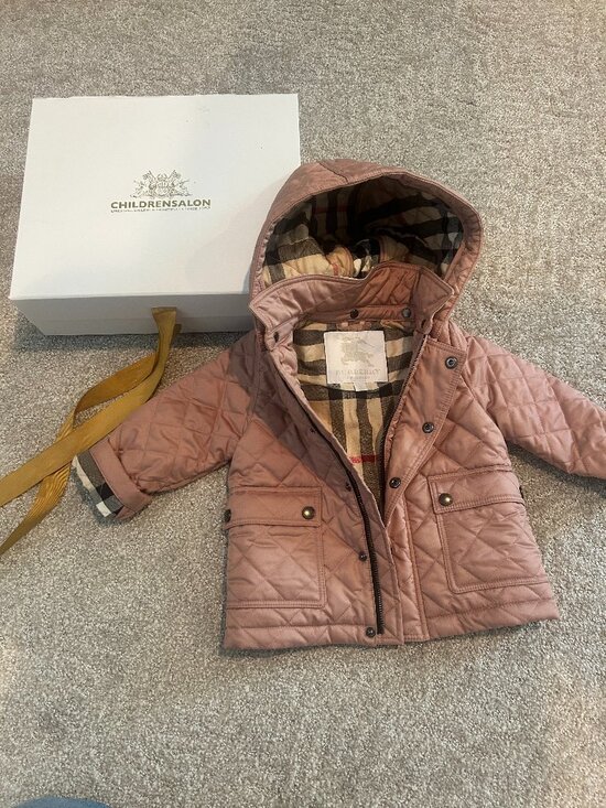 Burberry Other - New Pink Burberry Quilted Jacket, 18 months
